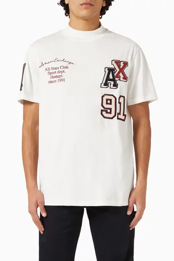 College Logo T-shirt in Cotton