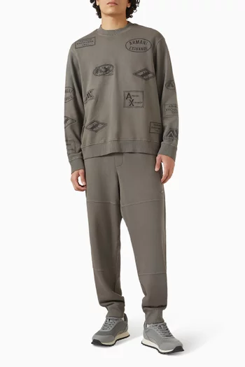 Logo Stamp Sweatshirt in Cotton