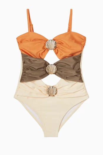 Cleo Colour-block One-piece Swimsuit