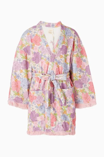 Charlotte Towelling Robe in Terry