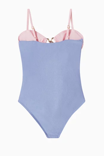 لباس سباحة قطعة واحدة جوسي مقسم بألوان