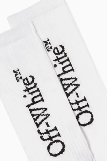 Bookish Logo Mid Socks in Cotton-blend