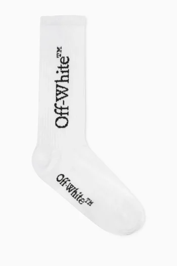 Bookish Logo Mid Socks in Cotton-blend