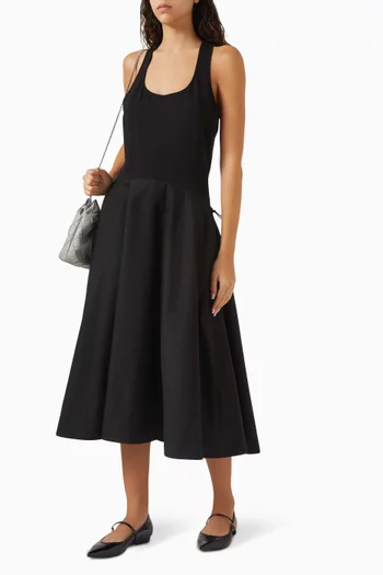 فستان بلا أكمام فيسكوز