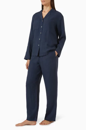 طقم بيجاما سيسيلي كتان