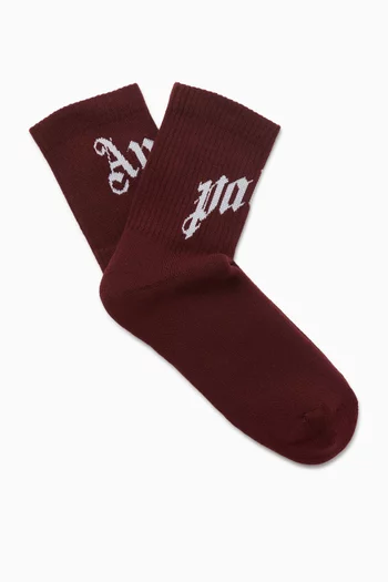 جوارب بشعار الماركة المقوس