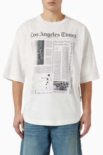 News Text-print T-shirt