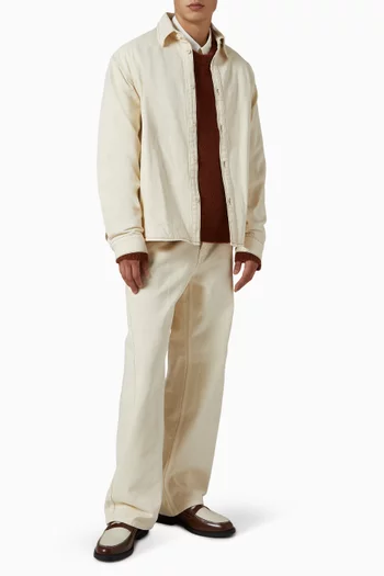 Reverse Seam Sweater in Boucle-wool