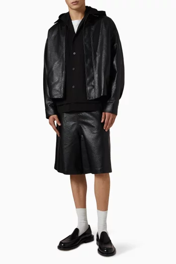 Bermuda Shorts in Leather