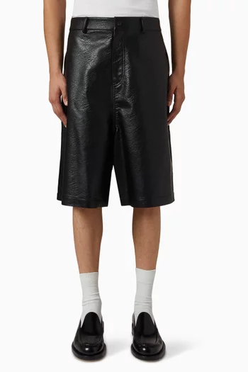 Bermuda Shorts in Leather