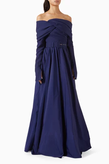 Halima Gown in Taffeta