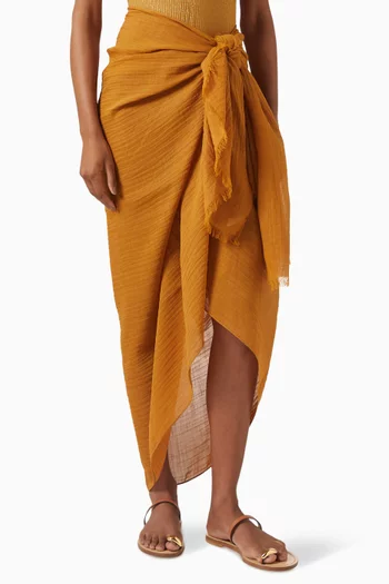 South Beach Mini Sarong in Crinkle Linen