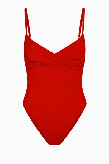 Bordeaux One-piece Swimsuit