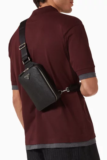 Brique Bag in Saffiano Leather