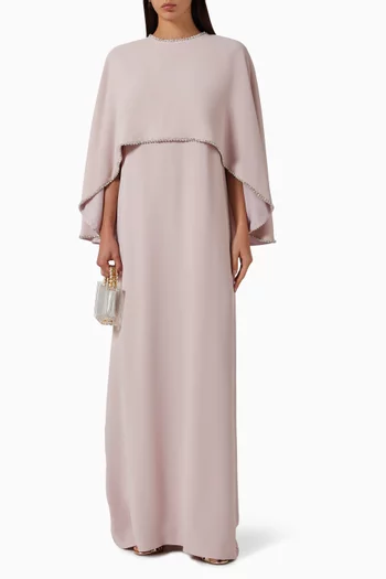 فستان سهرة كارولينا بكاب كريب