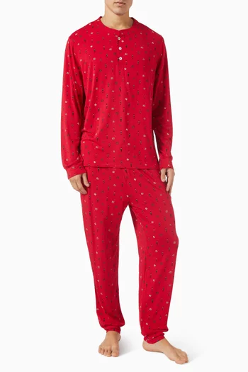 Henry Printed Long PJ Set in TENCEL™ Modal