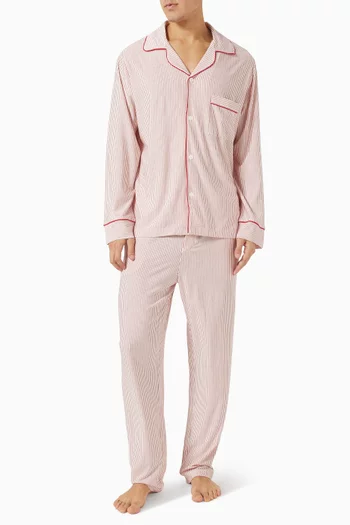 William Printed Long PJ Set in TENCEL™ Modal