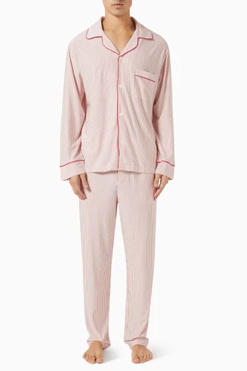 William Printed Long PJ Set in TENCEL™ Modal