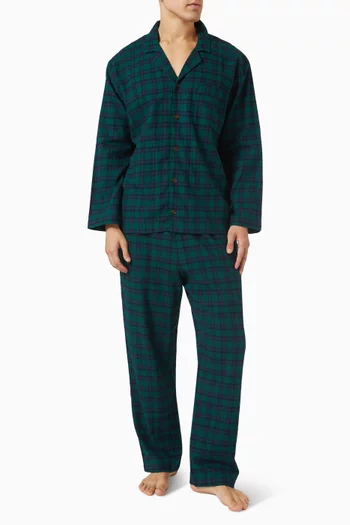 Flannel Long PJ Set in Cotton