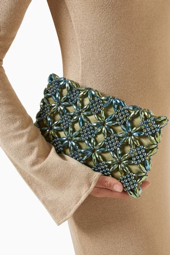Rhea Clutch in Glass Beads