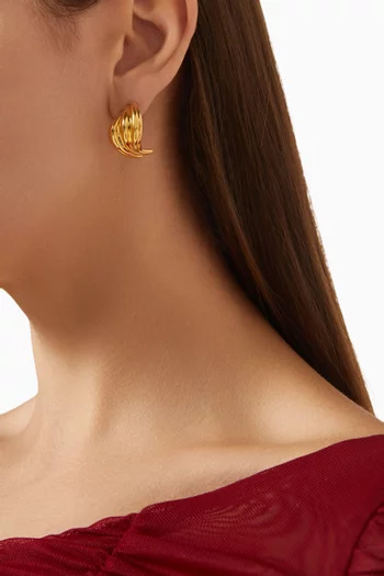 Veil Earrings in 18kt Gold-plated Sterling Silver