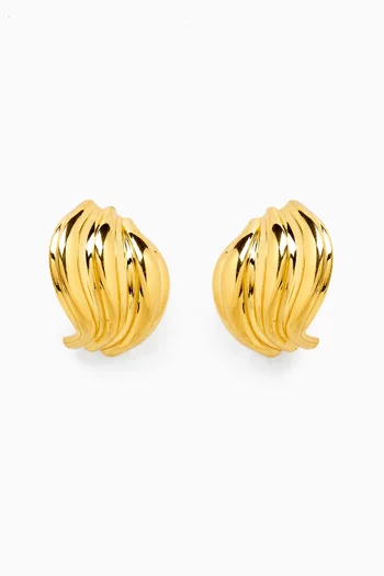 Veil Earrings in 18kt Gold-plated Sterling Silver