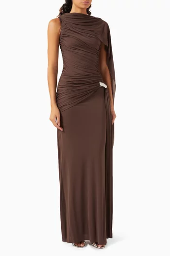Helena Dress in Stretch Crepe Knit