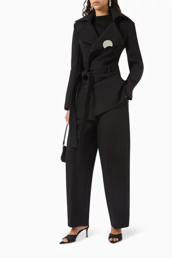 Edna Trousers in Twill Suiting