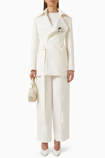 Edna Trousers in Twill Suiting