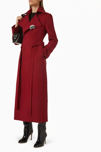 Elpis Coat in Twill Suiting