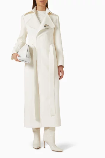Elpis Coat in Twill Suiting