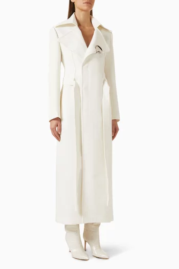 Elpis Coat in Twill Suiting