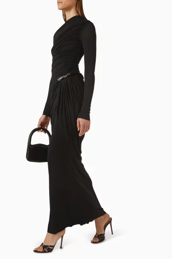 Cdam30 Maxi Dress in Stretch Crepe Knit