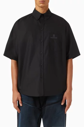 Nano BB Large Fit Shirt in Cotton Poplin