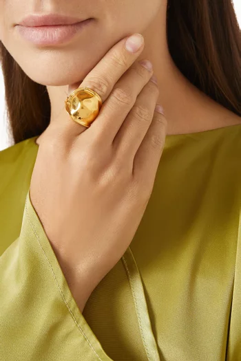 Selene Ring in 18kt Gold-plated Sterling Silver