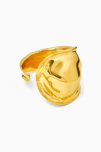 Selene Ring in 18kt Gold-plated Sterling Silver