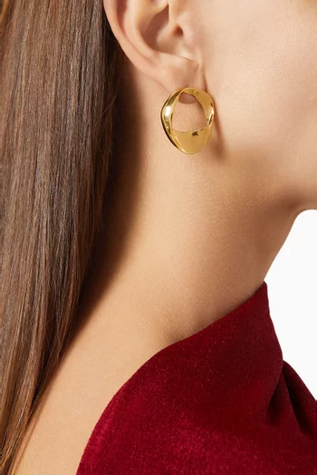 Small Paula Earrings in 18kt Gold-plated Sterling Silver