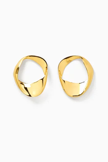 Small Paula Earrings in 18kt Gold-plated Sterling Silver