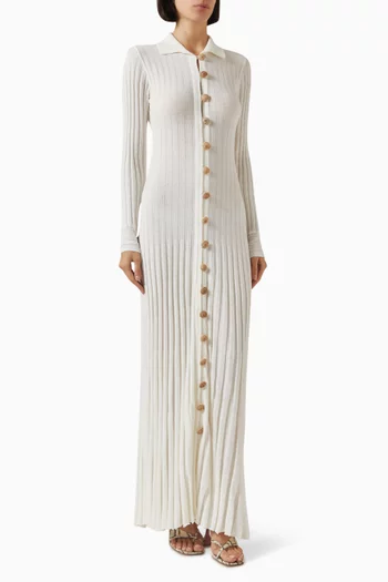 Sundial Cardigan Maxi Dress in Knit