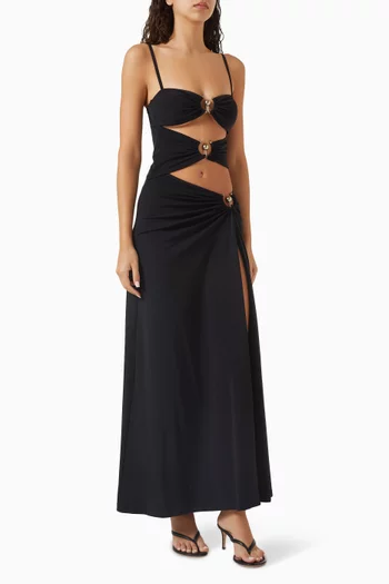 Ruched Orbit Split Dress
