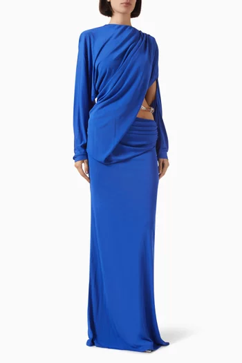 knee length dresses for ladies Christopher Esber Brown Verner Open Twist Lace Dress
