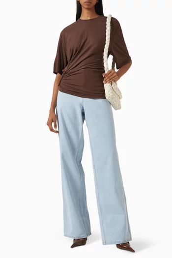 Shibari Ruched Top in Jersey