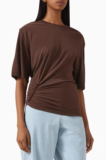 Shibari Ruched Top in Jersey