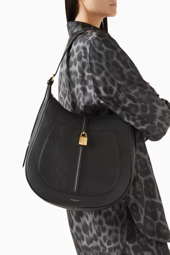 The Siena Hobo Shoulder Bag in Grained Leather