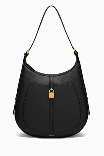The Siena Hobo Shoulder Bag in Grained Leather