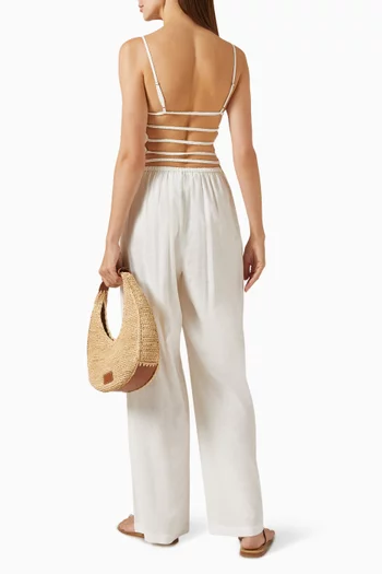 The Delta Top in Linen-blend
