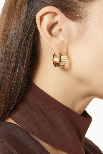 أقراط هاجي كوبرا نحاس مطلي بلون ذهبي