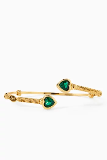 سوار دواليتي امور معدن مطلي بلون ذهبي