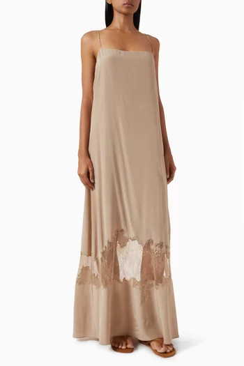 Delfina Maxi Dress in Silk