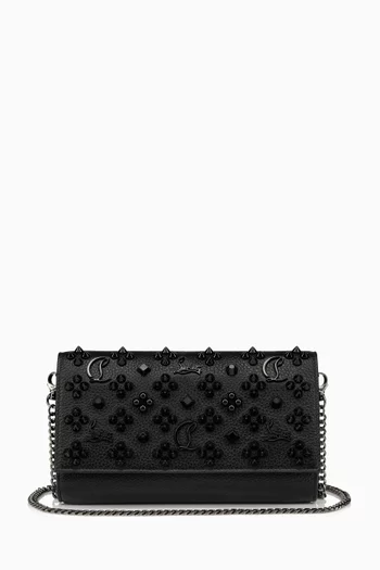 Paloma Embellished Clutch Bag in Calf Leather